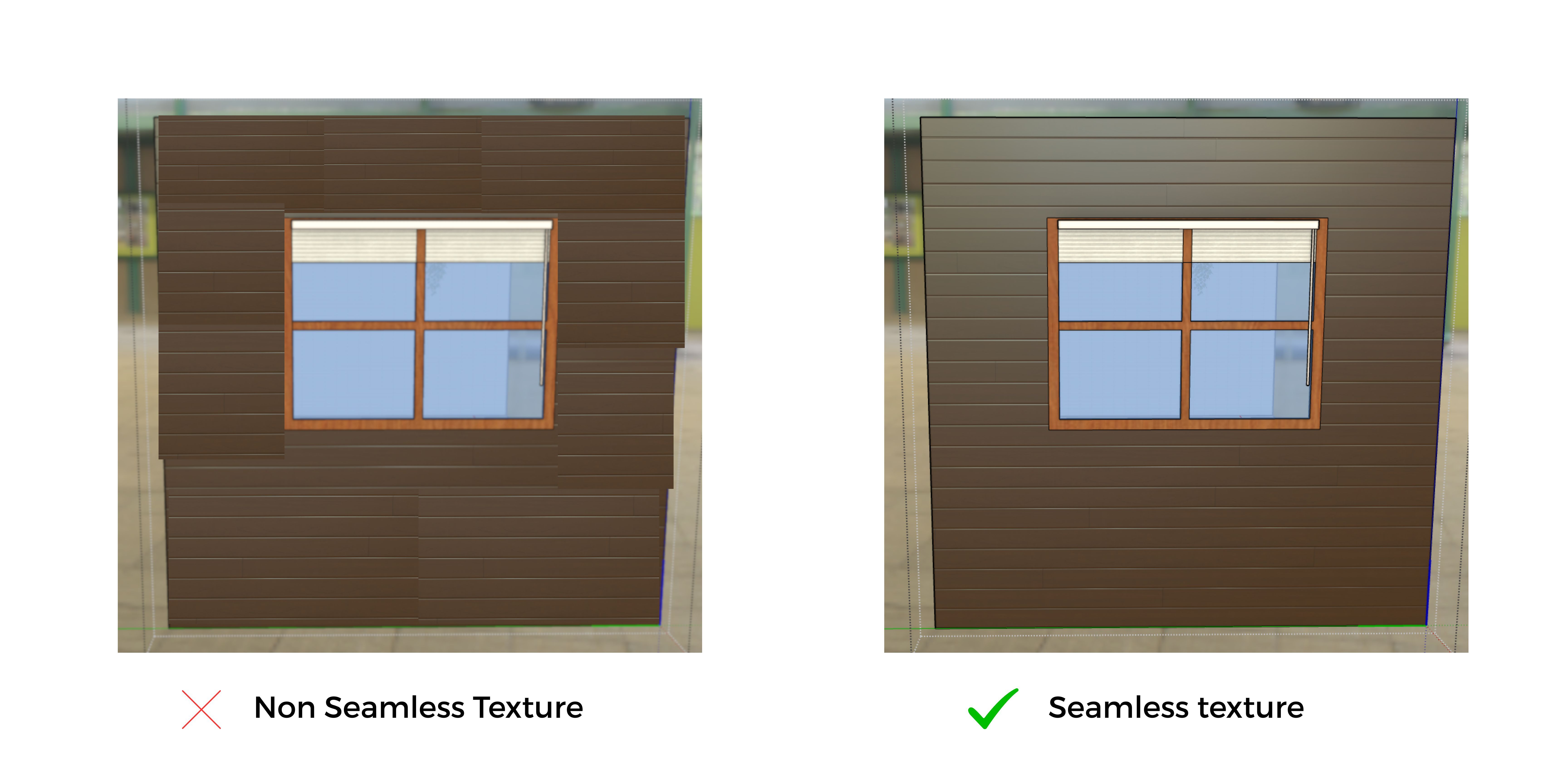 Seamless texture comparison
